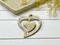 26x30mm 18k Gold Plated Brass Micro Pave Cubic Zirconia Heart Pendant